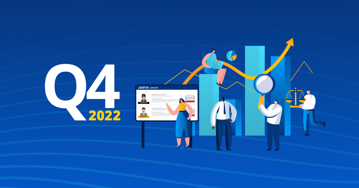 Justia Lawyer Directory by the Numbers: Fourth Quarter 2022