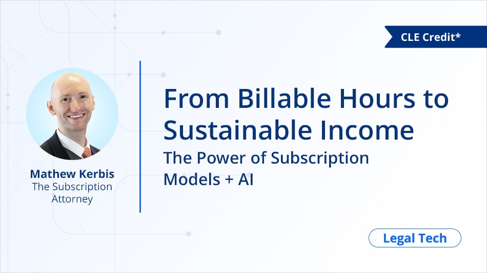 From Billable Hours to Sustainable Income