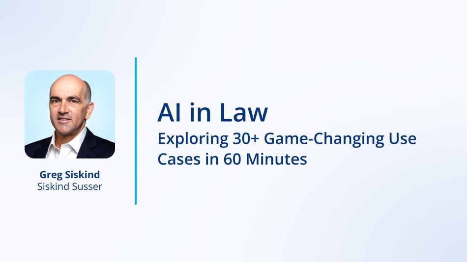 AI in Law: Exploring 30+ Game-Changing Use Cases in 60 Minutes