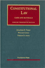 Constitutional Law Concise Edition (University Casebooks) Constitutional Law Concise Edition (University Casebooks)