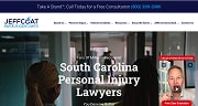 Blazeo’s Live Chat Video Greet Widget on Jeff Coat’s law firm site. AI with real human agents standing by.
